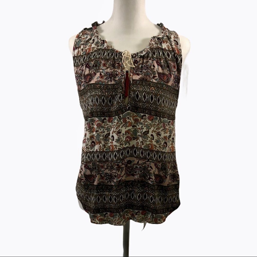 MISA Los Ángeles Boho Sleeveless Blouse Size L